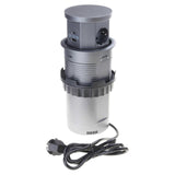 (Grey) Electric Lifting Socket Universals Power Outlet Concealed Tabletops Retractable Outlet Kitchen Table Power Socket  Grey