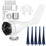 400W Wind Turbines Generator 5 Blades High Efficiency Power Supply for Boats Mobile HomesBlue 24V