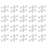 4 Pcs Zinc Alloy Chopsticks Stand Metal Craft Decoration (Silver)