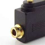 DC 3.5Mm Airplane Aire Air Plane Headphone Mono Audio Converter Travel Jack Plug Splitter Adapter, Durable Fine Workmanship
