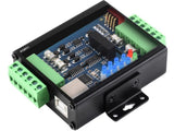 Industrial USB TO 4Ch RS485 Converter Protection Circuits Multi Systems Support, Aluminium Alloy Case, Wall-Mount
