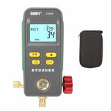 Refrigeration Digital Manifold Pressure Temperature Electronic Manometer Gauge Tester Car Air Conditioner for R134A R32
