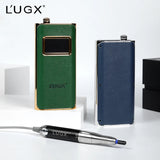 Lugx OEM/ODM New Model Microfiber Leather Rechargeable Portable 35000 Rpm Coreless Nail Drill