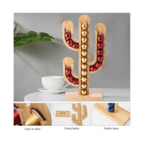 Bamboo Rotating Storage Rack Coffee Display Stand Capsule Holder Cactus Cup Type Dispenser