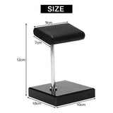Black Marble Base Sier Color Metal Rod Belt Watch Display Props Bracelet Jewelry Placement Stand