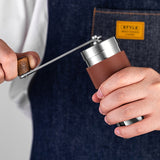 1pc, Stainless Steel Coffee Bean Grinder, Portable Hand Coffee Bean Grinder, Outdoor Folding Portable Small Hand Grinder