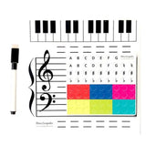 Portable Music Board Paper Multifunctional Eent Reusable Educational Grand Staff Magnetic Toy