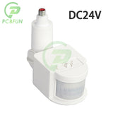 LED-Motion 24V Automatic PIR Infrared Detector 180 Degree Rotating Outdoor Timer Switch Motion Sensor