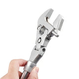 5 In 1 Torque Wrench 10 Inch Adjustable Ratchet Wrench 180 Degree Folding Spanner Household Hand Tool Workshop Maintenance