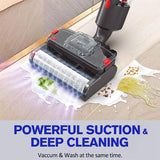 Electric Wet Dry Mopping Head Dyson V15 V8 V7 V10 V11 Vacuum Cleaner, Automatic Cleaning Roller Brush for Hard or
