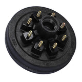 7000lbs Trailer Brake Drum 12 X 2in 8 On 6.5in Metal High Strength Brake Hub Drum for 7000lbs Traile