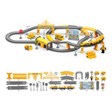 2024 New DIY Rail Car Children Toys Puzzle Assembled Railway Building Block Track Magnetic Train Set For Kids Gifts