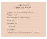 Home Beauty Instrument Wrinkle Remover Device Y Shaped Microcurrent Face Lifting Device Skin Tightening Machine Neck Instrument