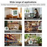 Hygrothermograph Dual LCD Digital Humidity and Temperature Meter Tester Indoor Table Clock Touching Screen Gauge