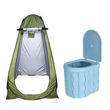 Outdoor Portable Convenient Car-mounted Folding Toilet with Tent for Travel Adult Children Potty Odor-proond Non-slip