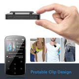 M9 Bluetooth MP3 Mini Clip Sports Music Player Walkman Support Pedometer FM Radio E-book Recorder Clock TF SD Card