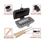 Hot Dog Toaster, Double-Sided Baking Pan, Cheese Sand Maker Flip Pan,Camping Frying Pan