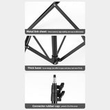 Adjustable 200cm 4-Leg Metal Tripod Stand 1/4 Inch Screw for Studio Reflector Softbox LED Video Ring Light
