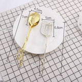 Home Salad Cake Multifunction Vintage Food Tong Bread Clamp Dessert Clip Barbecue Tools For Kitchen Utensils