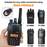 Silicone Radio Soft Antenna Ham SF20 Dual Band VHF/UHF 144/430Mhz SMA-F Female Compatible for Baofeng Kenwood Walkie Talkie Radi
