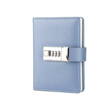 Code Diary With Lock PU Notepad Agenda Planner Handmade Handaccount Book Journal Travel Notebook