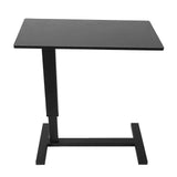 Overbed Bedside Table Desk Crank Adjustable Height Laptop Computer Desk for Home Hospital