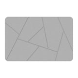 (Light Grey) Bath Mat Quick Drying Diatomaceous Floor Rug for Bathroom and Kitchen, Absorbent Earth Mat Easy Clean Bathmat Door Mat  Light Grey