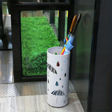 1pc Indoor Umbrella Stand - Rustproof And Waterproof Steel - Stylish Umbrella Holder For Entryway With Drip Tray - Decorative Organizer For Home
