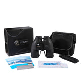 10X50 Waterproof Telescope with Compass Binoculars for Hunting Coordinate Ranging Military Low Light Night Vision Autofocus