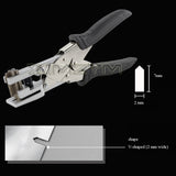 2mm Tearing Pliers Heavy V-shaped/U-shaped Cutting Tool Food Notch Packaging Bag Knotter Plastic Punching hine