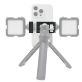 Metal Phone Clip Camera Tripod Head Desktop Stand Professional Fixed Live Cold Shoe Akka Interface