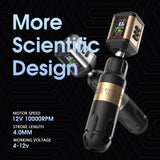 Ambition  Tattoo Machine Pen and Korall RCA Wireless Battery Kit Powerful Brushless Motor Capacity 2200mAh Stroke 4.0/3.5mm