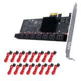 SATA3.0 Adapter PCIE 1X To 16 Ports SATAIII Expansion Card SATA Expansion Card
