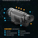 TK335/50PRO LRF Thermal Monocular Camera Built-in Laser Rangefinder Long Detection Range Video WIFI Hotspot Tracking for Hunting