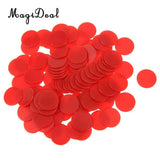 100Pcs/Lot Translucent Bingo Chip 3/4 Inch Class Math Games Educational Toys for Children Kids Classroom Party Supplies