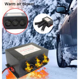 12V/24V 3 Port Windshield Defroster Car Van Heater Fan for Truck Buses Campers Cara Tool