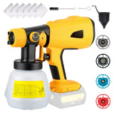 Cordless Replacement for RYOBI 20V Max Battery - Handheld Electric Paint Sprayer with 1000ML Container