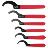 6 Pieces Set Adjustable Spanners Hook Wrenches Tools Coilover Wrench Steel Spanner