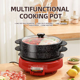 Multifunction 2 in 1 Electric Hot Pot & Barbecue Stove - 7L Capacity, 1300W