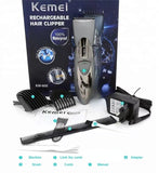 Kemei hair clipper KM-605 washable hair trimmer home use hair clipper with blade adjustable