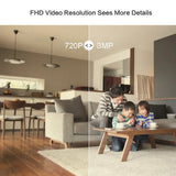 AEVYVKV PT302 One Click Call Humanoid Detection Cloud Storage H.265 WiFi IP Camera with Two Way Audio Night Vision Sound Warning