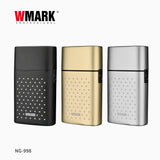 2024 New Professional Shaver WMARK NG-998 Stainless Steel Etched Titanium Two-blade Electric Men's Razor