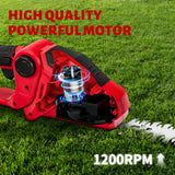 Cordless Hedge Electric Bush Trimmer Grass Shears Garden Tool For Milwaukee 18V Battery (No Battery)