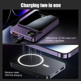 10000mAh Portable 22.5W Magnetic Power Bank 15W Wireless Fast Charger LED Battery Display For IPhone 12 13 14 Pro Max