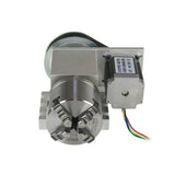 Center Height 65MM 4 Tailstock 4th A Rotary Axis 3/4-jaw 80mm 100mm Chuck CNC Inde Head NEMA 23 57 Stepper Motor
