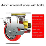 Wheel Heavy Silent Polyurethane PU Shock Absorber Casters