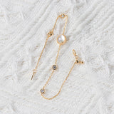 White Butterfly Shell Bubble Bracelet