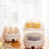 Multifunctional Electric Cooker - Double-Layer Boiler for Quick Breakfasts