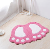 Super absorbent ultra-fine fiber carpet with anti slip backrest, soft and comfortable gray carpet, bathroom decoration, 1 piece