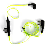 Green Fashion Noodle style earbud headphone K plug for KENWOOD Baofeng BF888s UV5R UV82 Wouxun TYT Pu etc walkie talkie